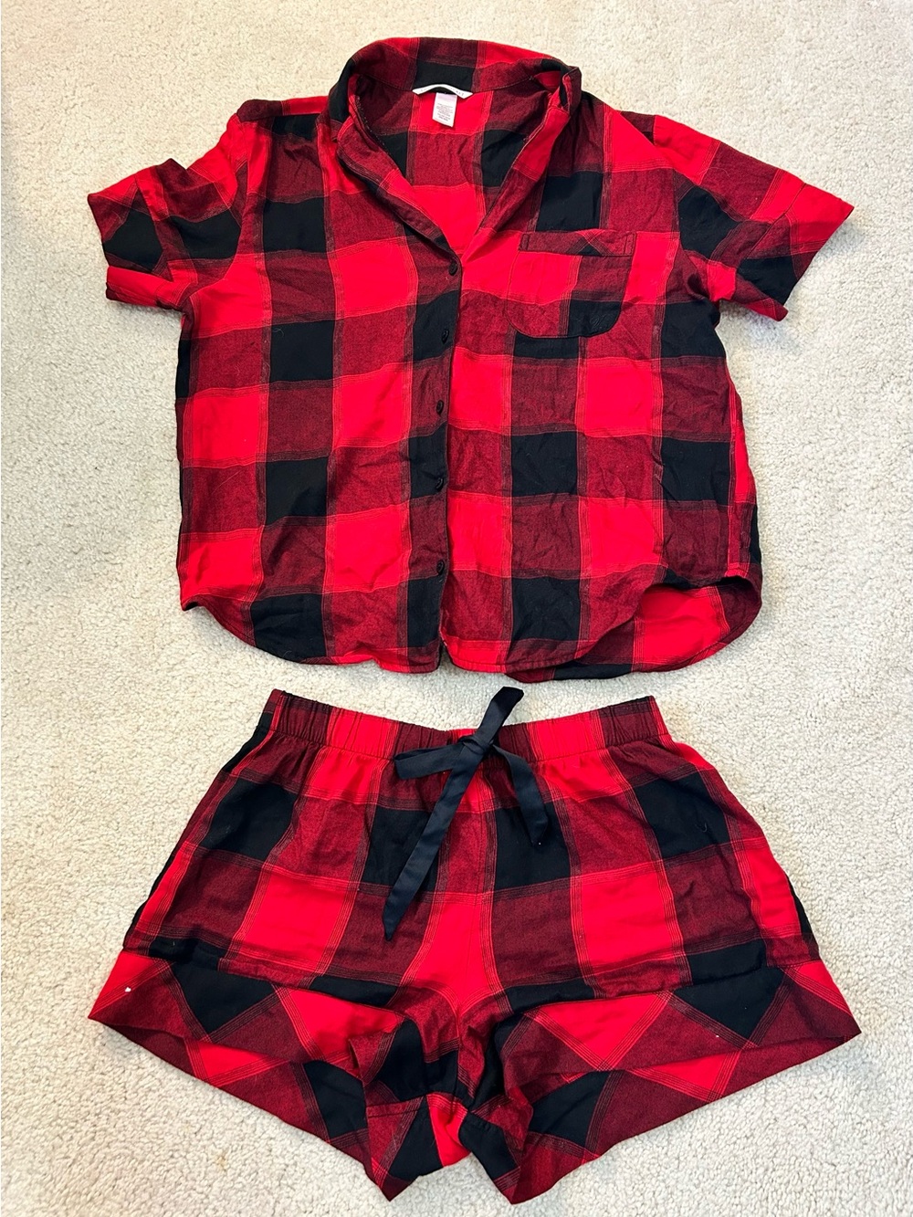 Victoria’s Secret Plaid Pjs Set
